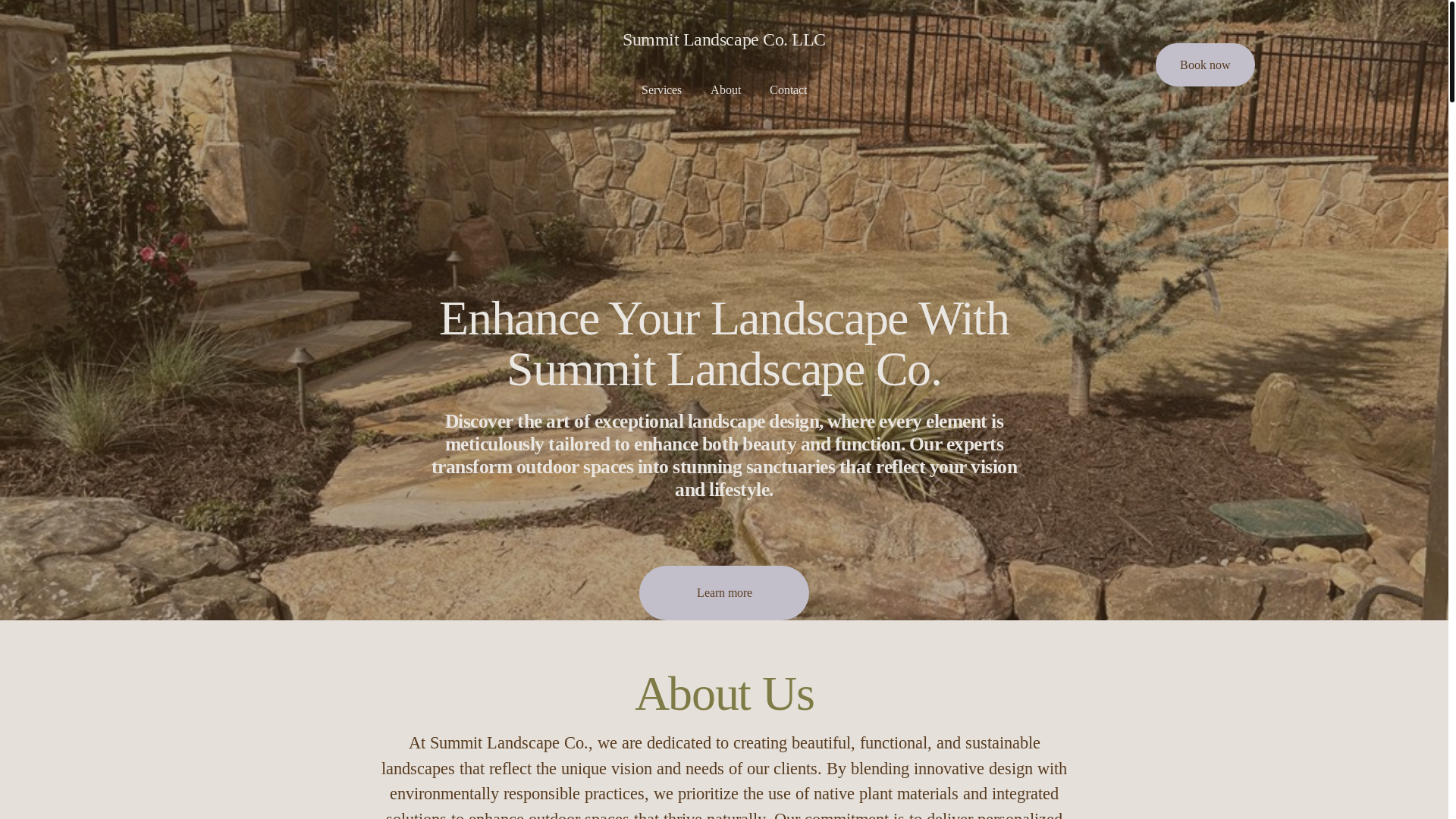 website screenshot of https://summitlandscapingcollc.com/