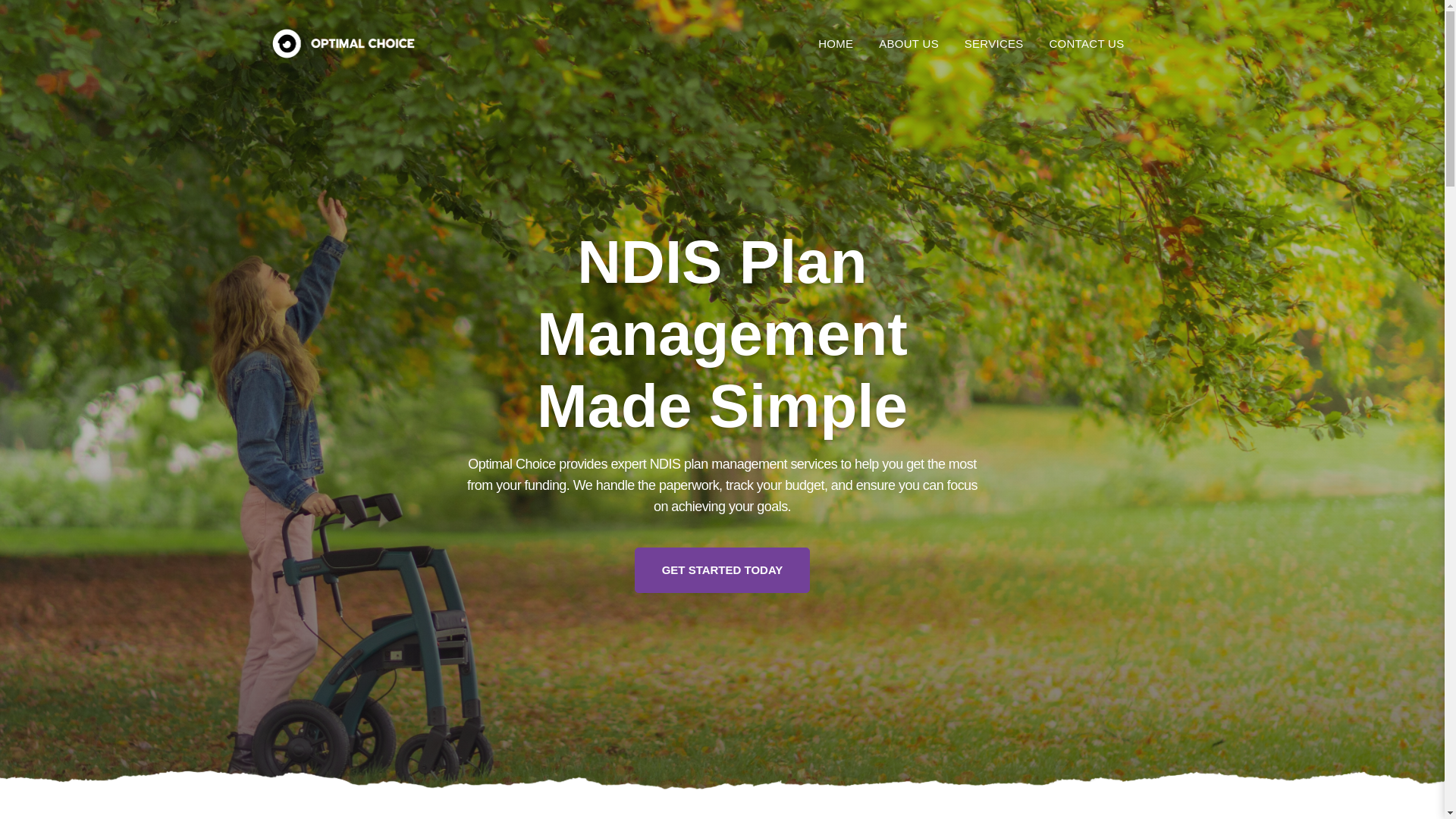 website screenshot of https://optimalchoice.com.au/
