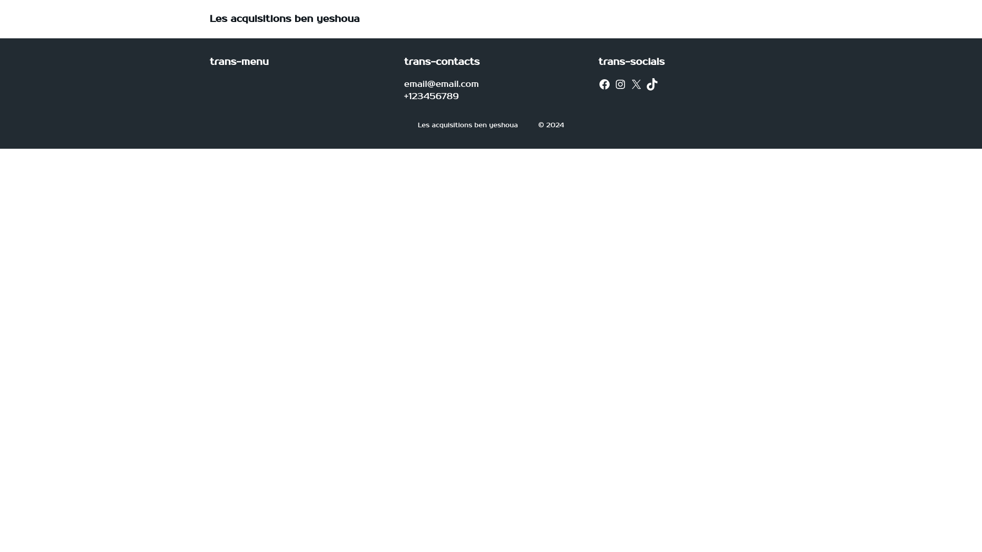 website screenshot of https://acquisitionsbenyeshoua.online/
