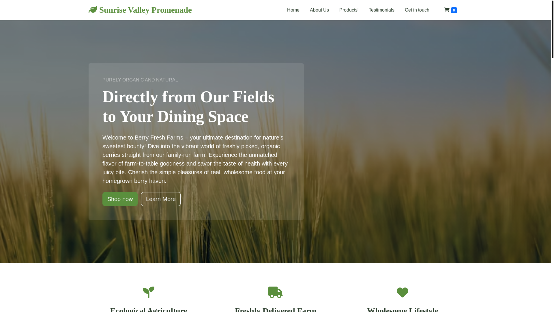 website screenshot of https://sunrisevalleypromenade.sbs/