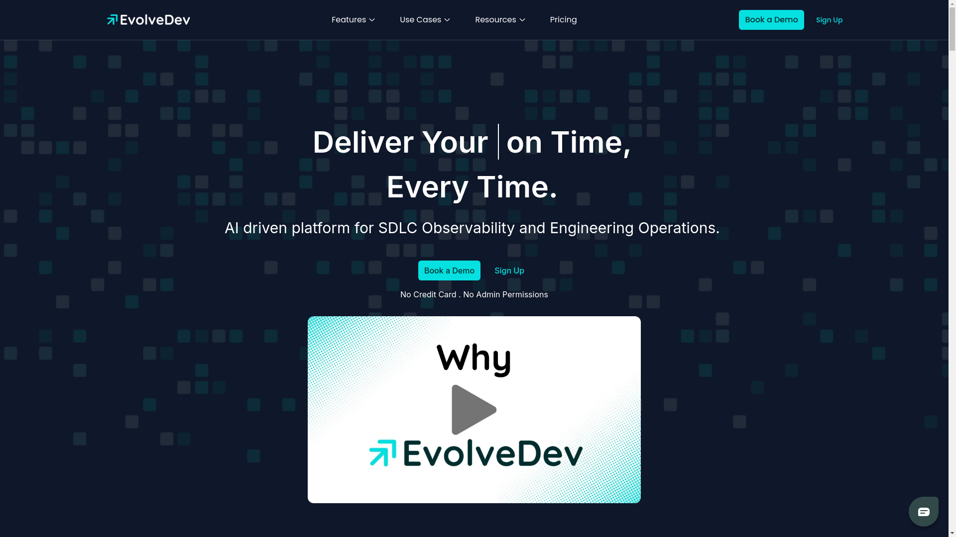 website screenshot of https://evolvedev-landing.pages.dev/