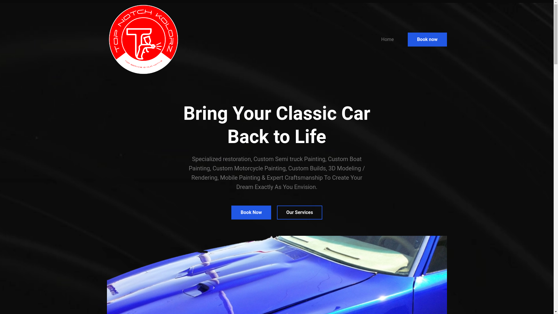 website screenshot of https://top-notch-kolorz.com/