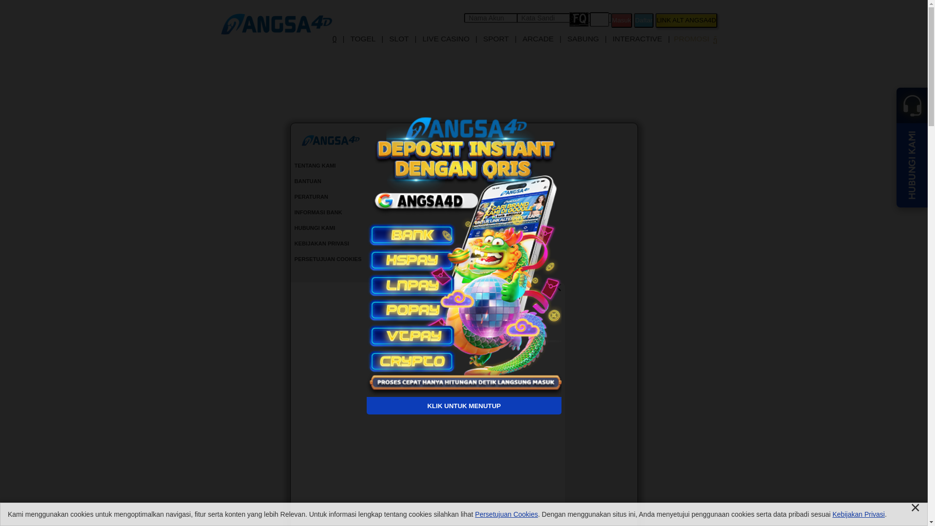 website screenshot of https://angsa4dbandito.xyz/
