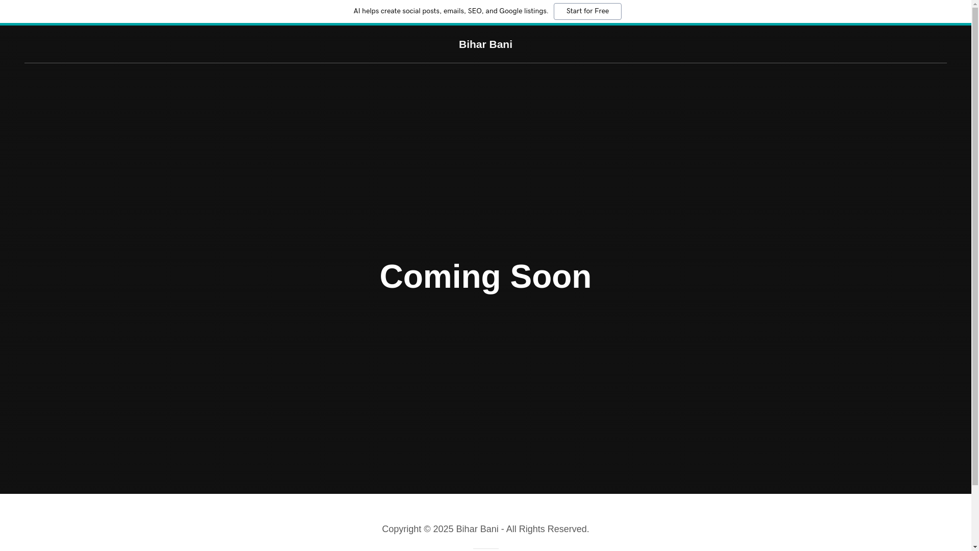 website screenshot of https://biharbani.in/