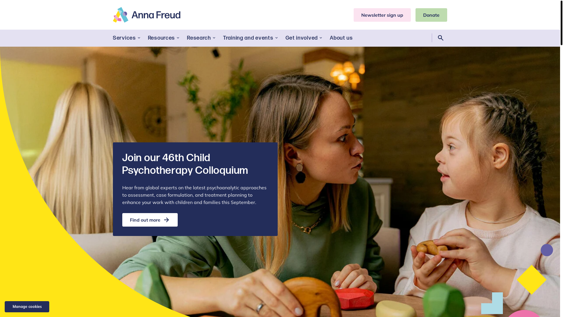 website screenshot of https://anna-freud-frontend.pages.dev/