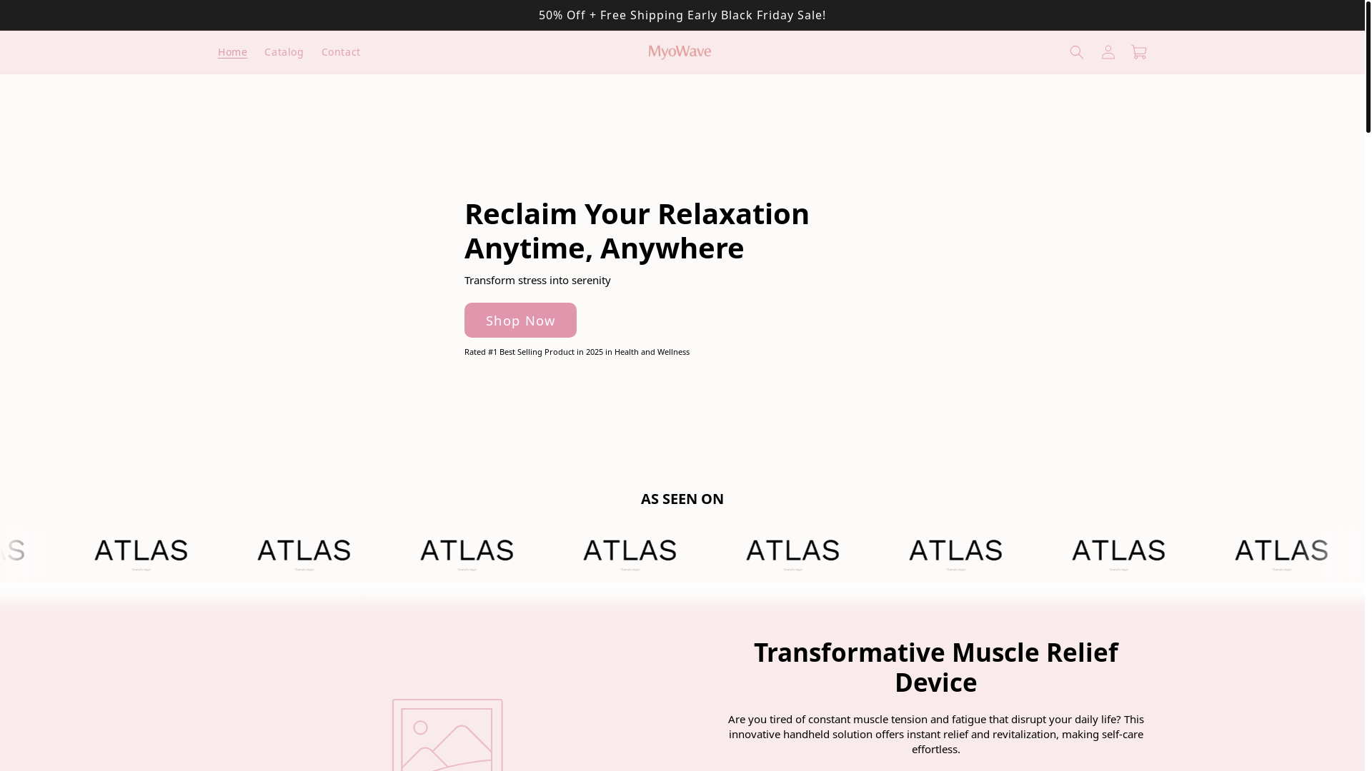 website screenshot of https://myowave.shop/