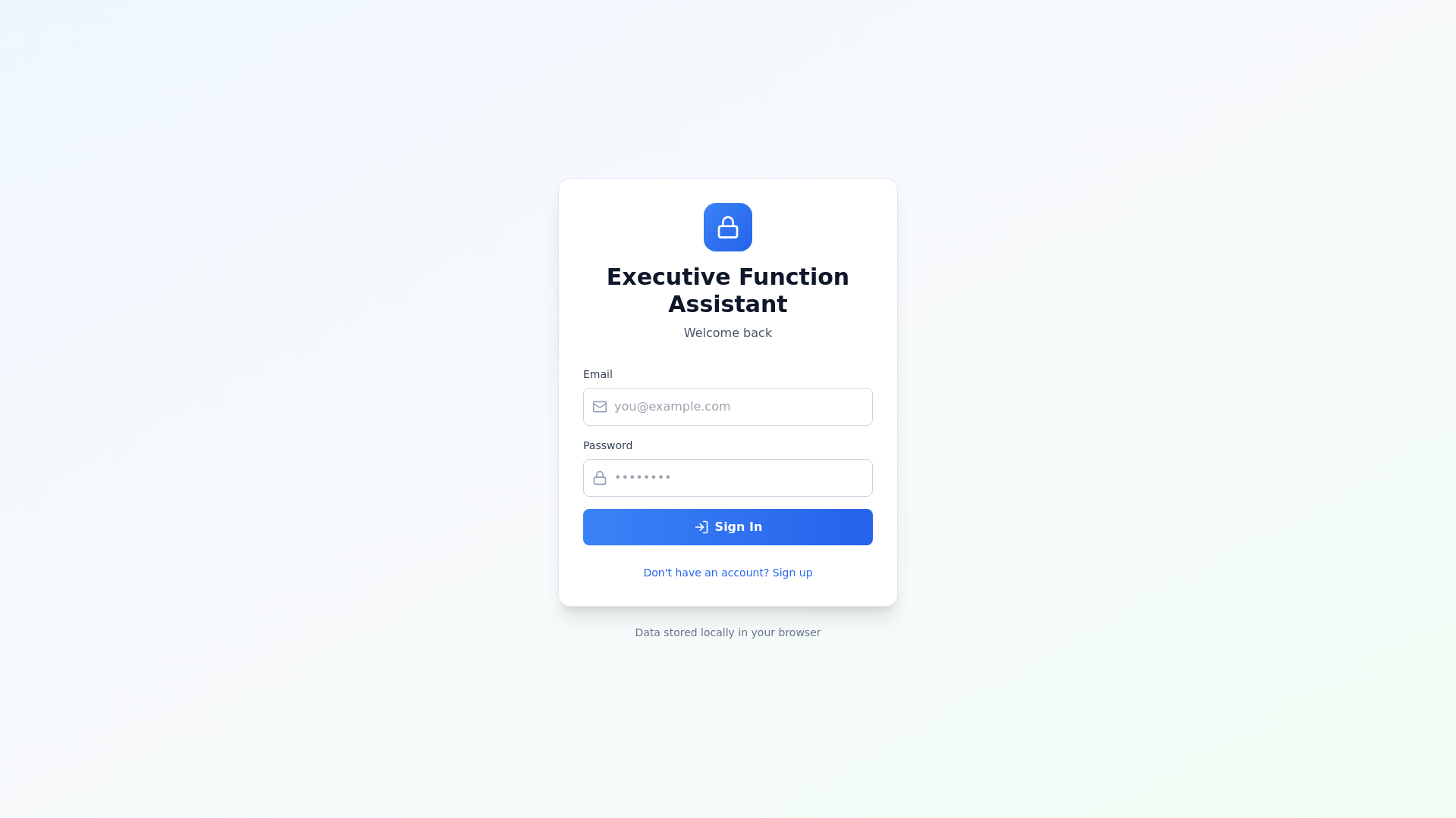 website screenshot of https://neurodivergentefaid.app/