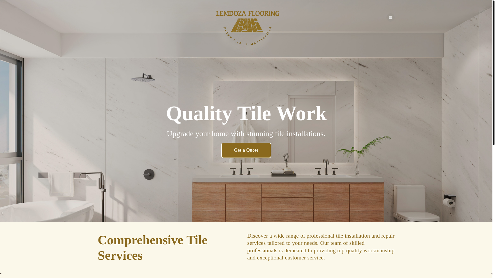 website screenshot of https://lemdozaflooring.com/