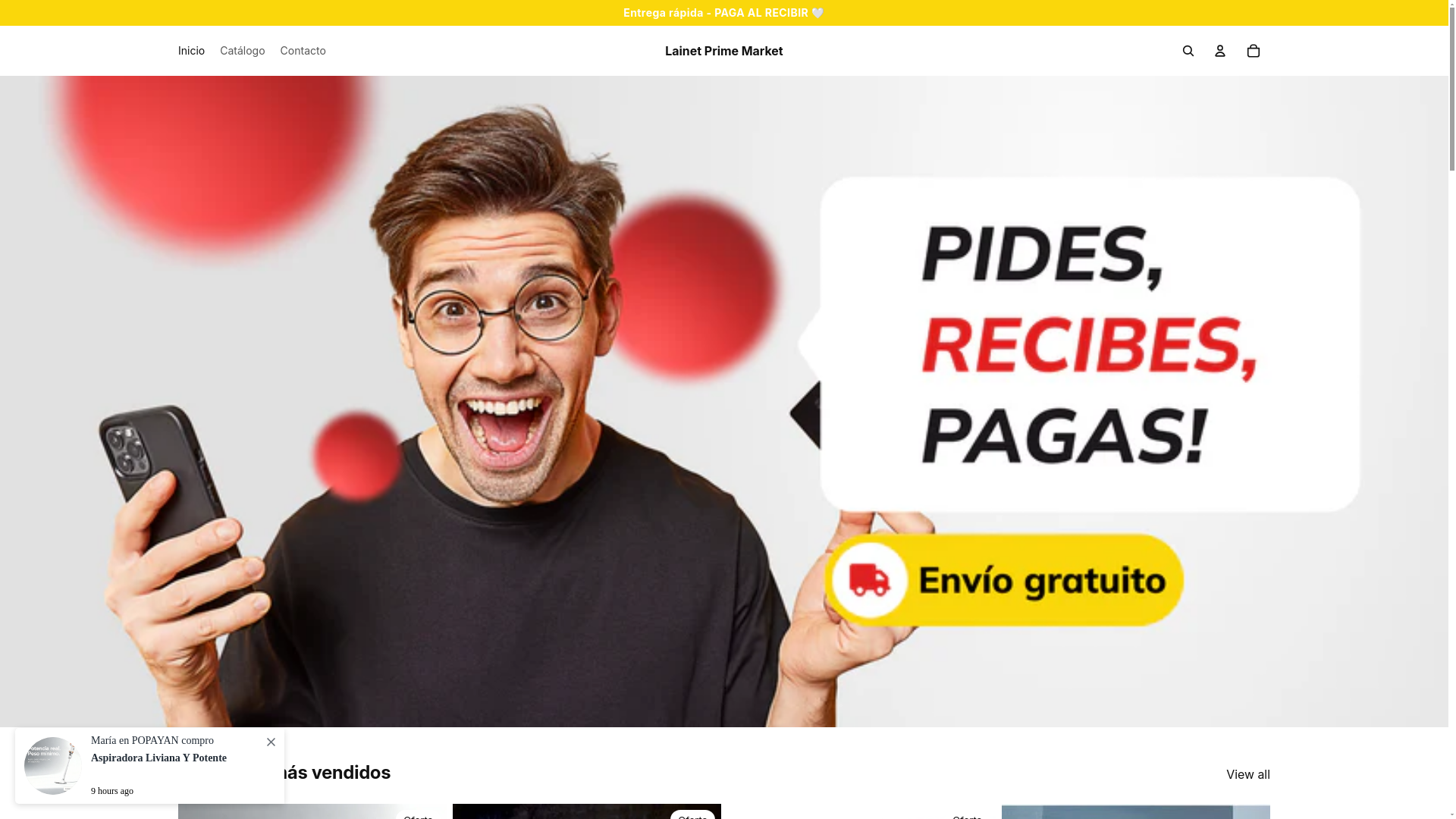 website screenshot of https://lainetprimemarket.com/