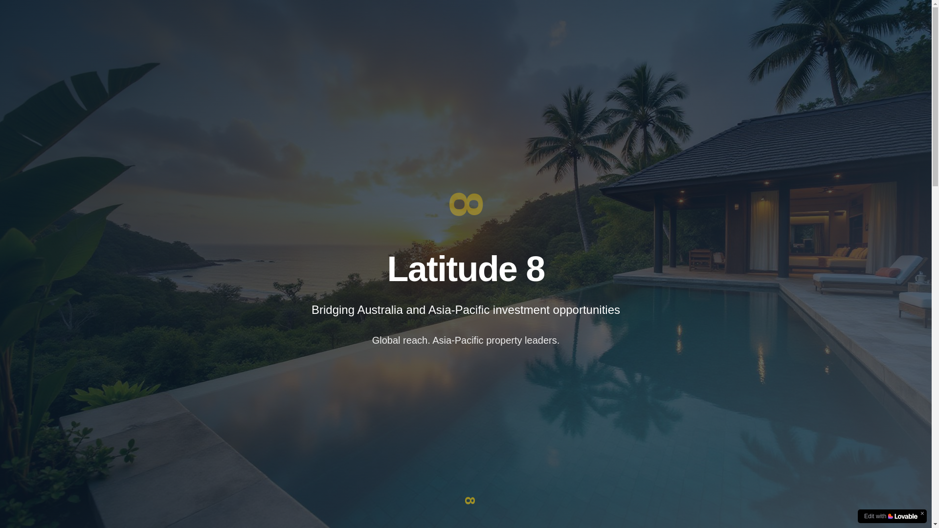 website screenshot of https://latitude8.com.au/