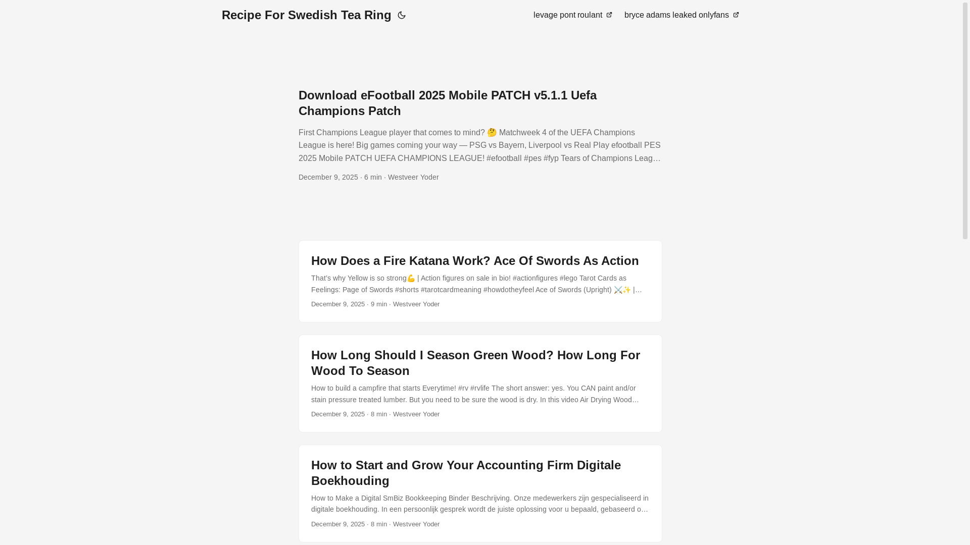 website screenshot of https://recipeforswedishtearing.pages.dev/