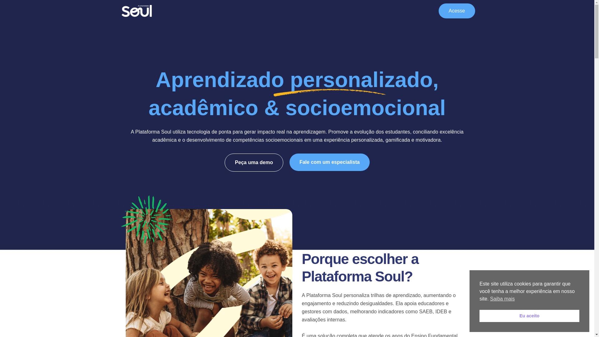 website screenshot of https://soulplataforma.com.br/