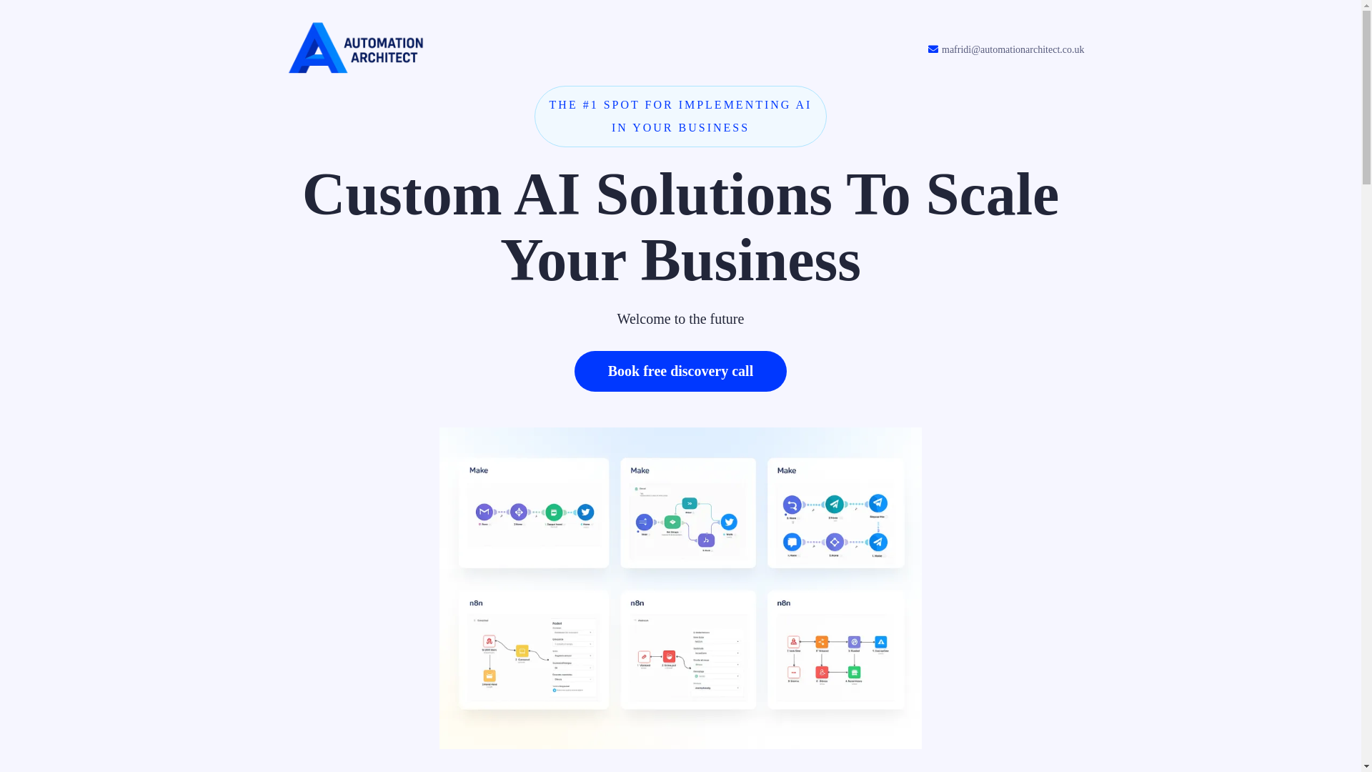 website screenshot of https://thautomationarchitect.com/
