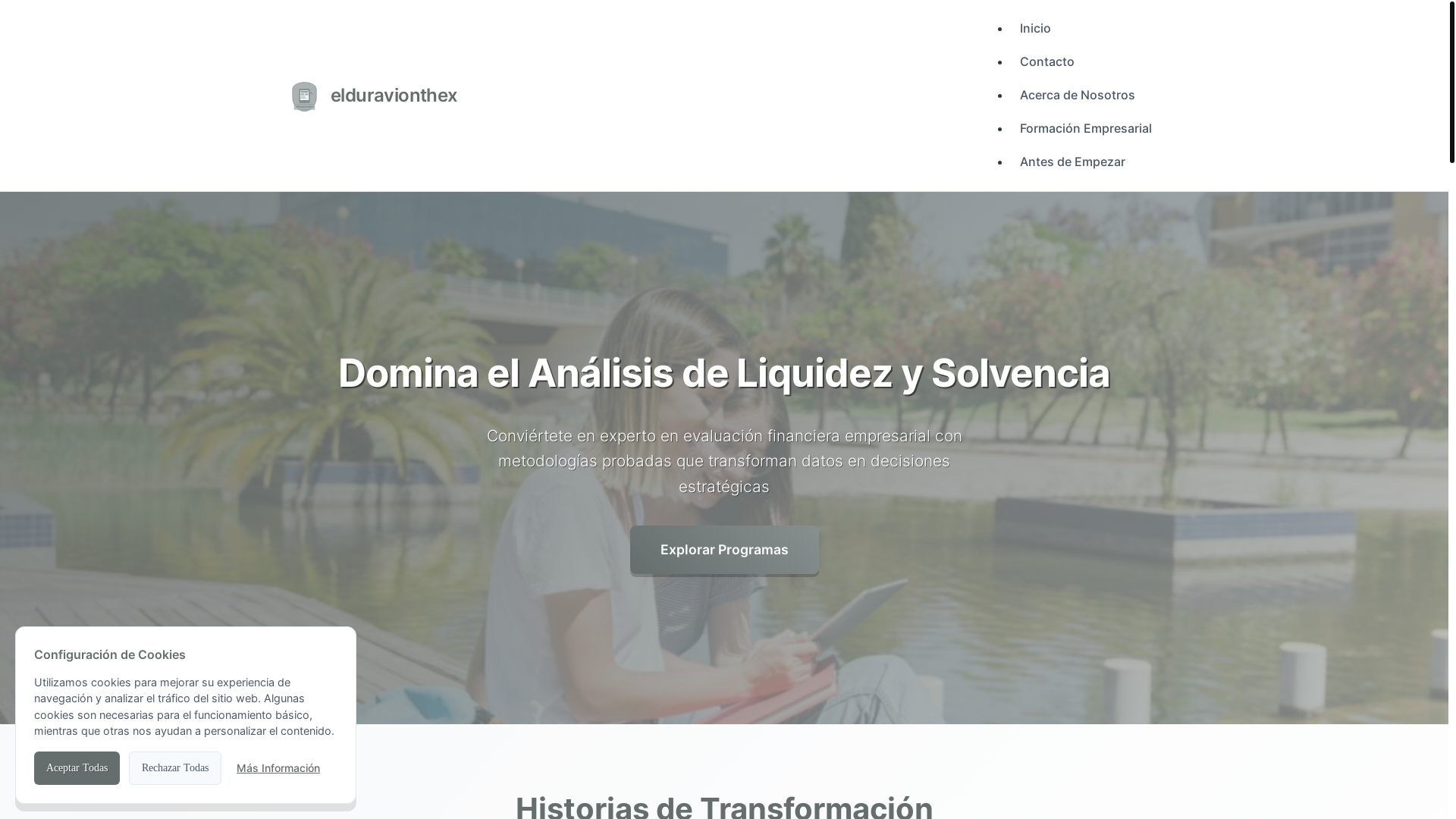 website screenshot of https://elduravionthex.sbs