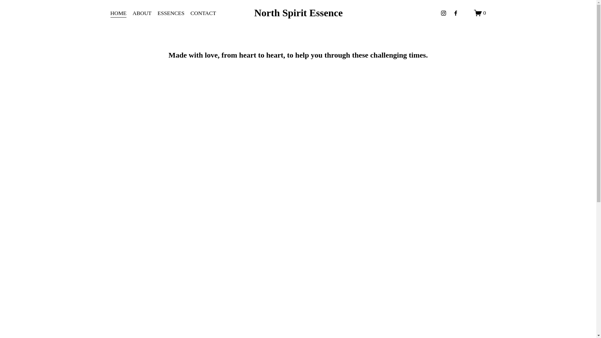 website screenshot of https://northspiritessence.ca/