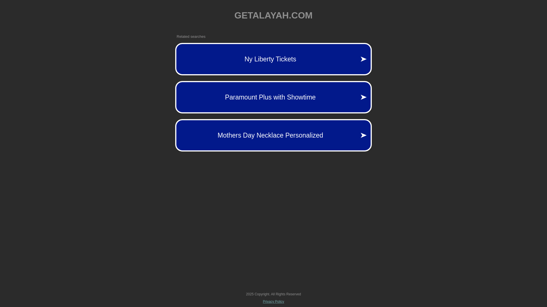 website screenshot of https://getalayah.com/