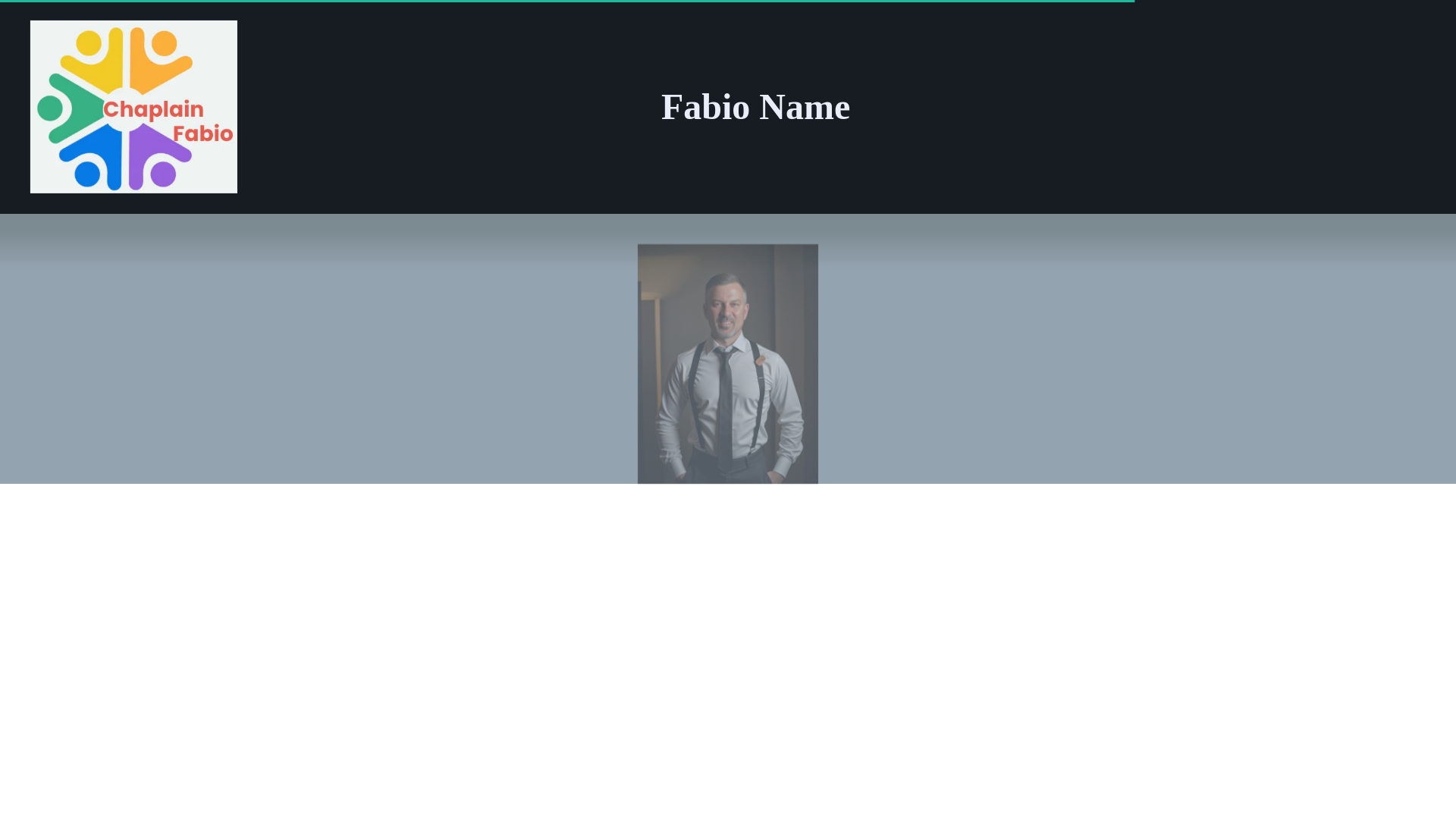 website screenshot of https://chaplainfabio.live/