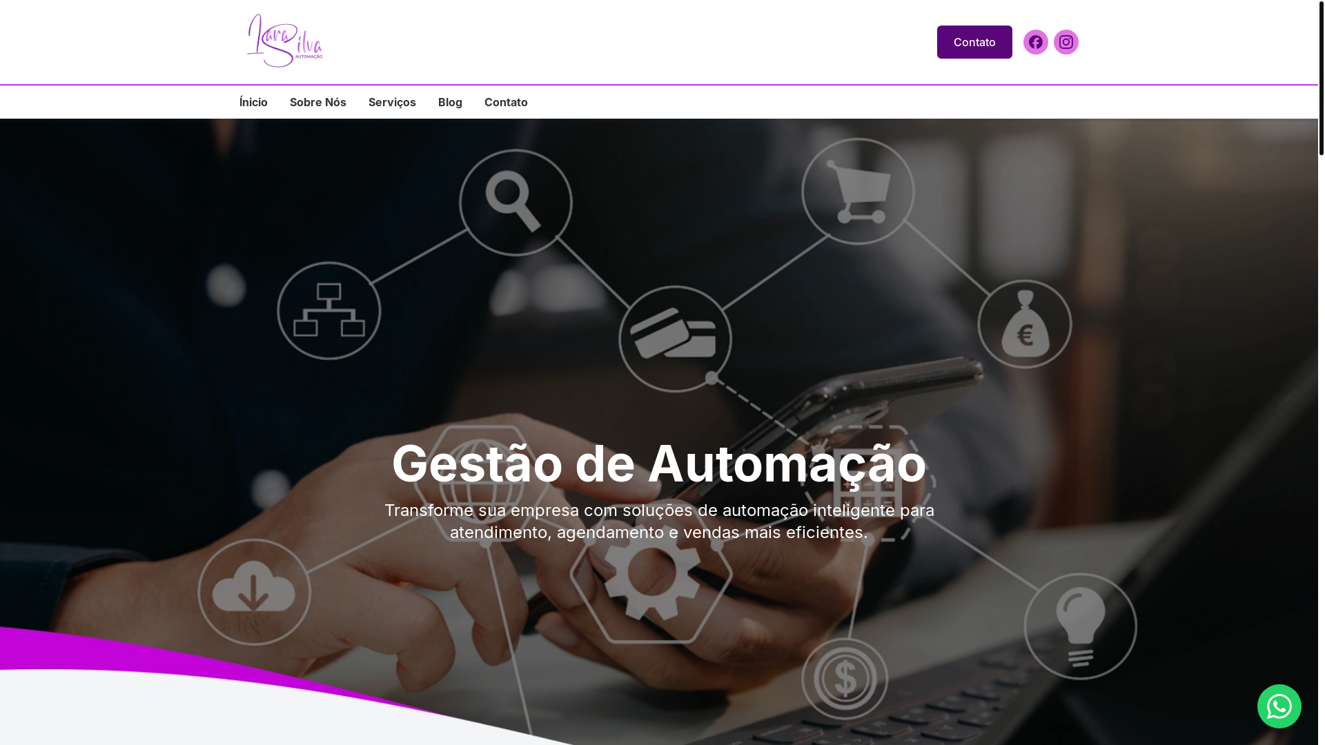 website screenshot of https://iarasilvaautomacao.com.br/
