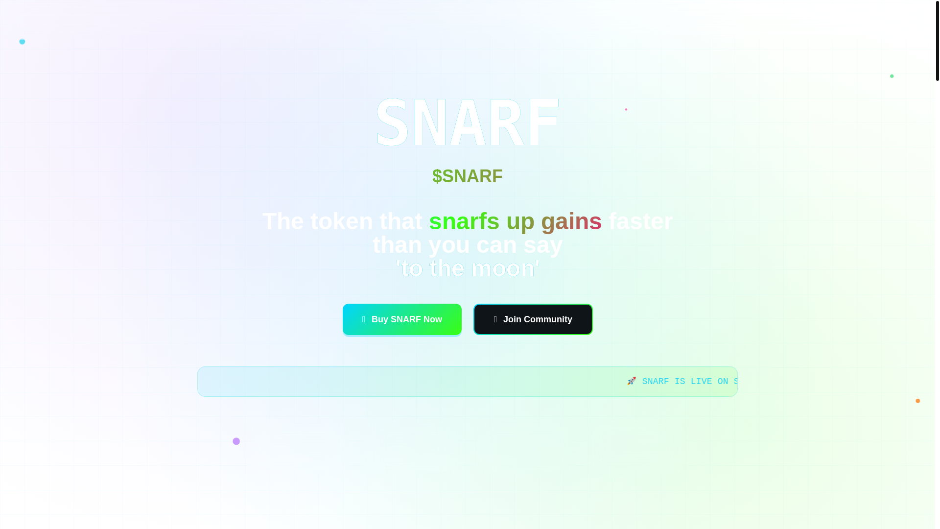 website screenshot of https://getsnarf-test.online/