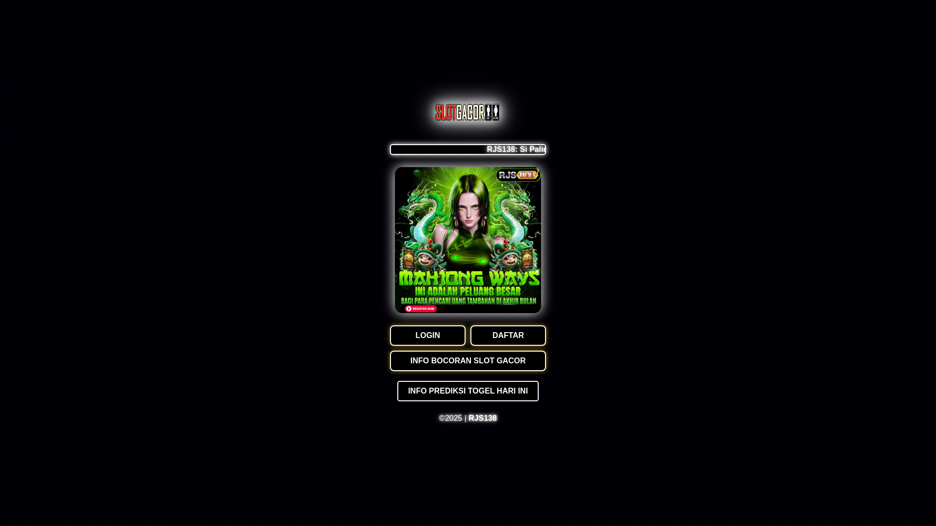 website screenshot of https://si-paling-gacor.pages.dev/