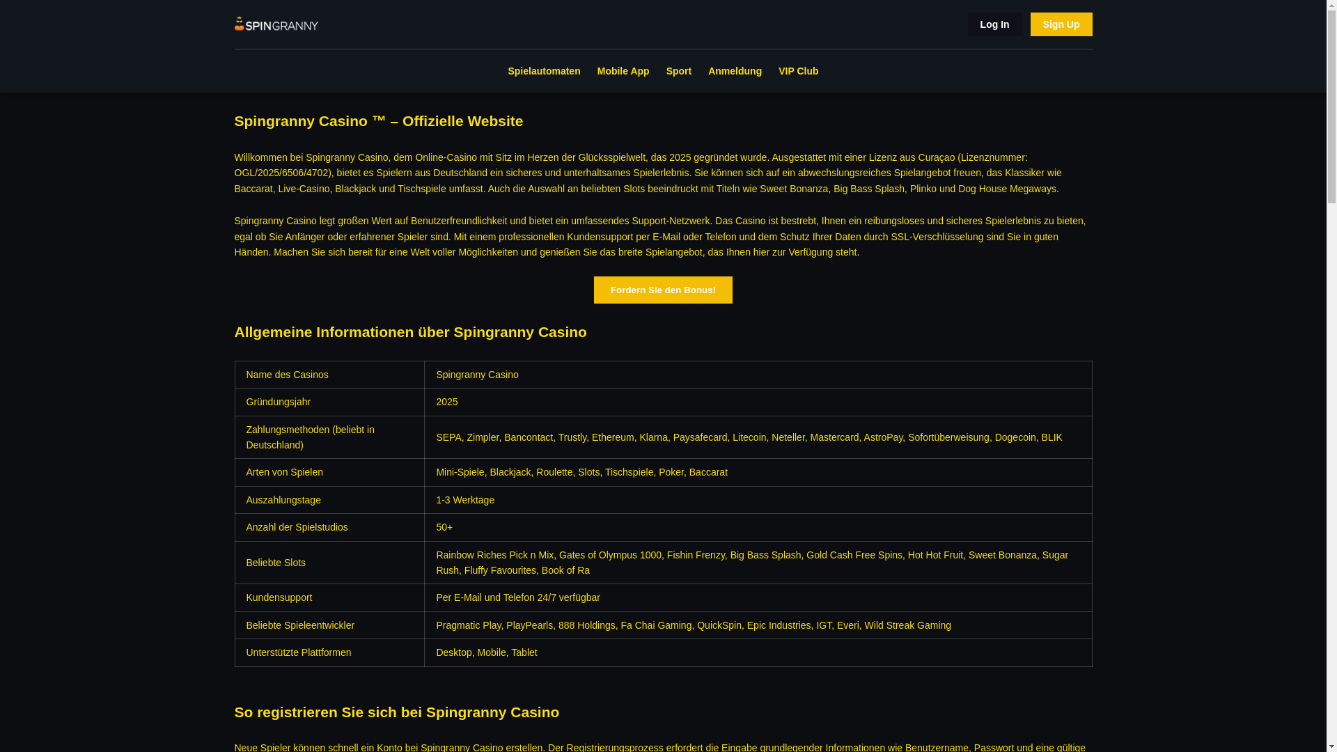 website screenshot of https://spingrannycasino-de.pages.dev/