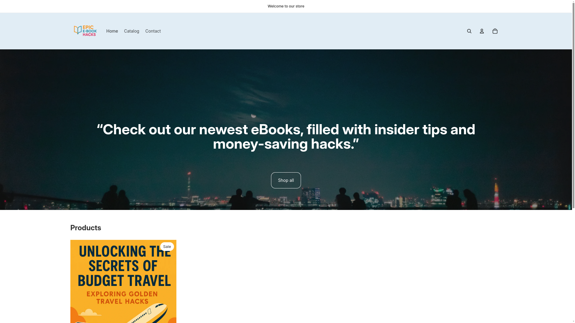 website screenshot of https://epicbookhacks.com/