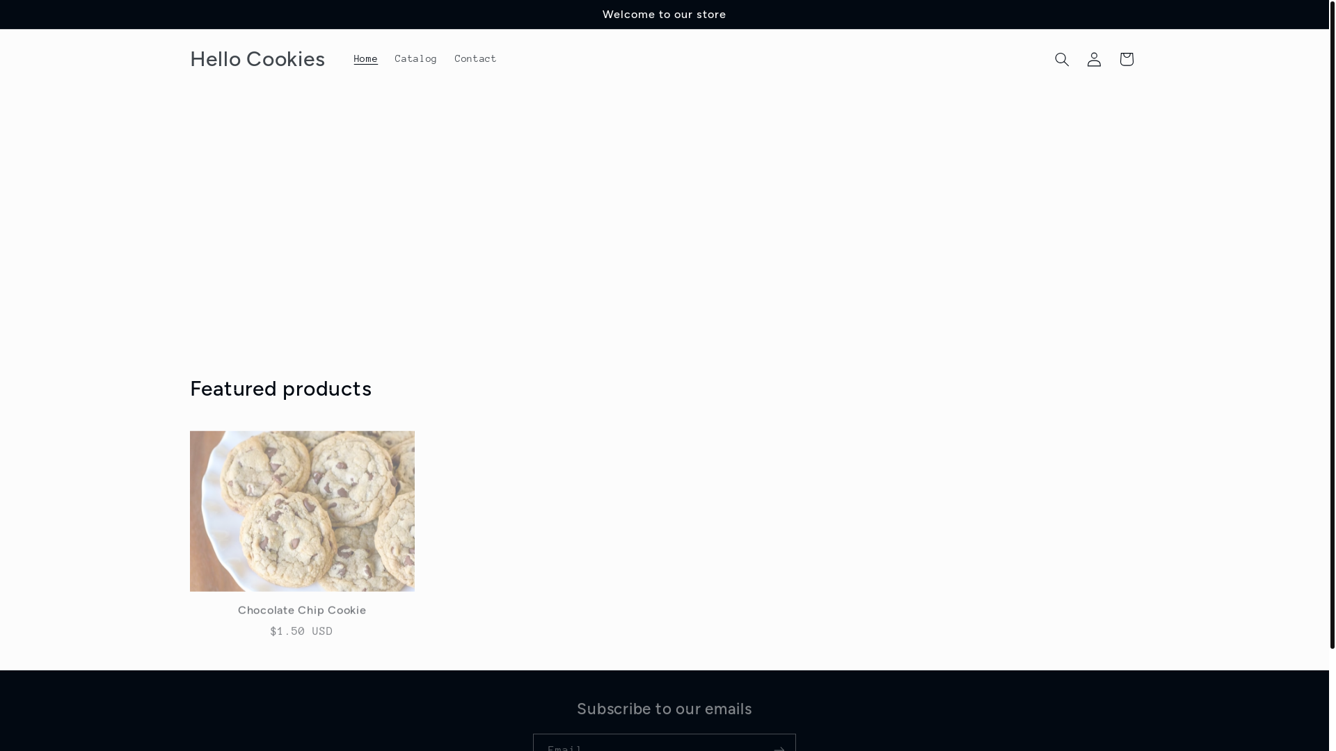 website screenshot of https://hellocookie.store/