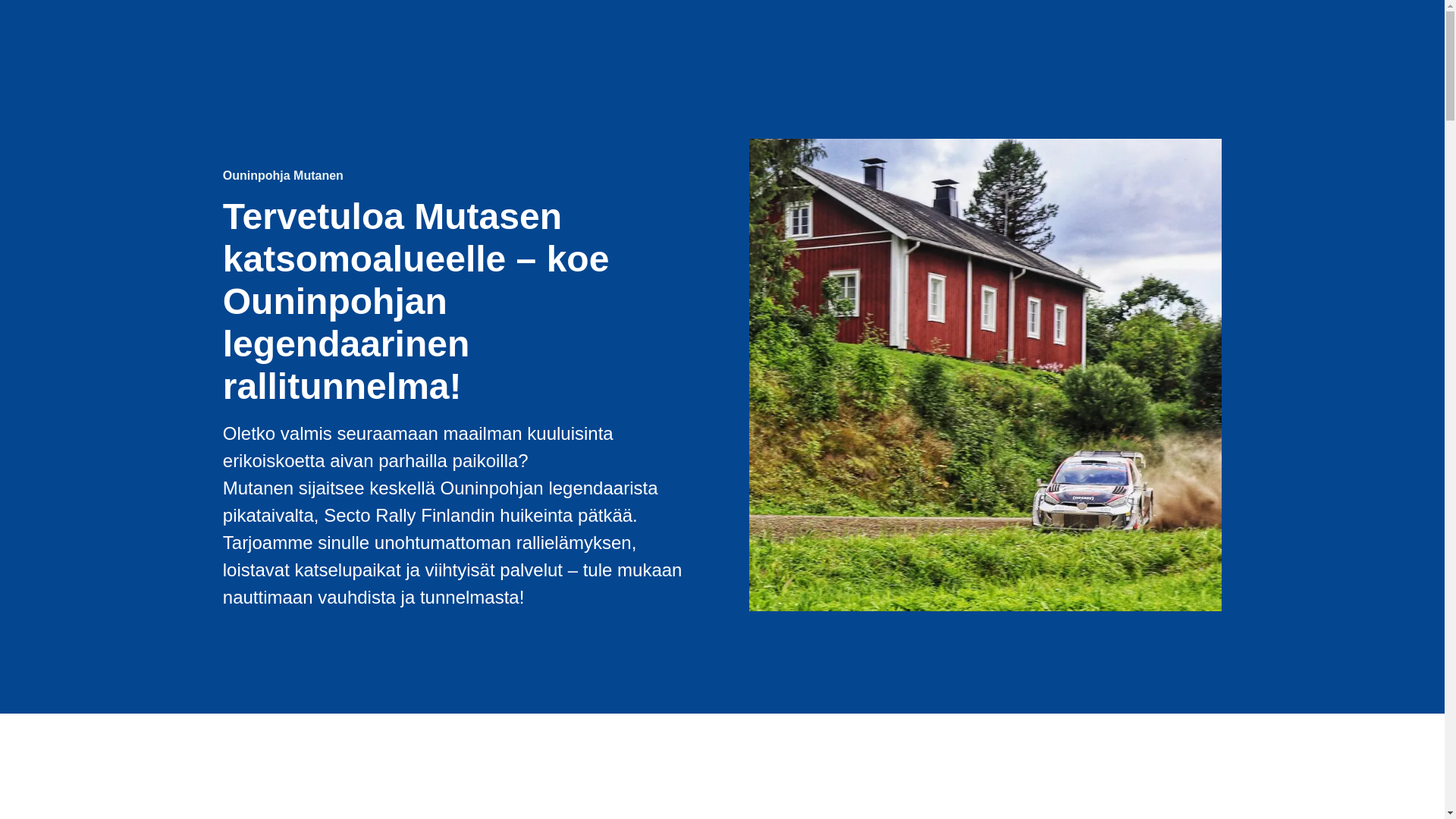 website screenshot of https://ouninpohja-mutanenrally.com/