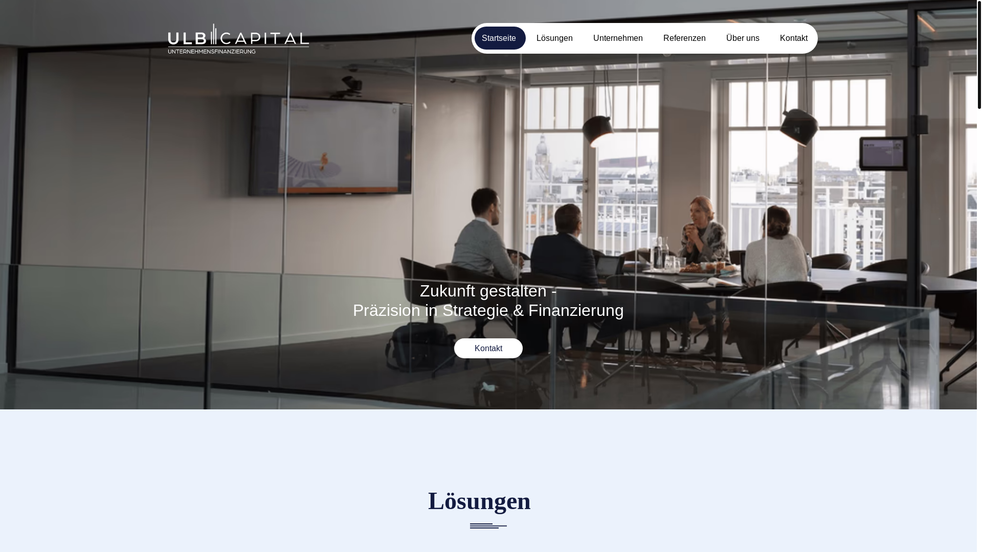 website screenshot of https://ulb-unternehmen.de/