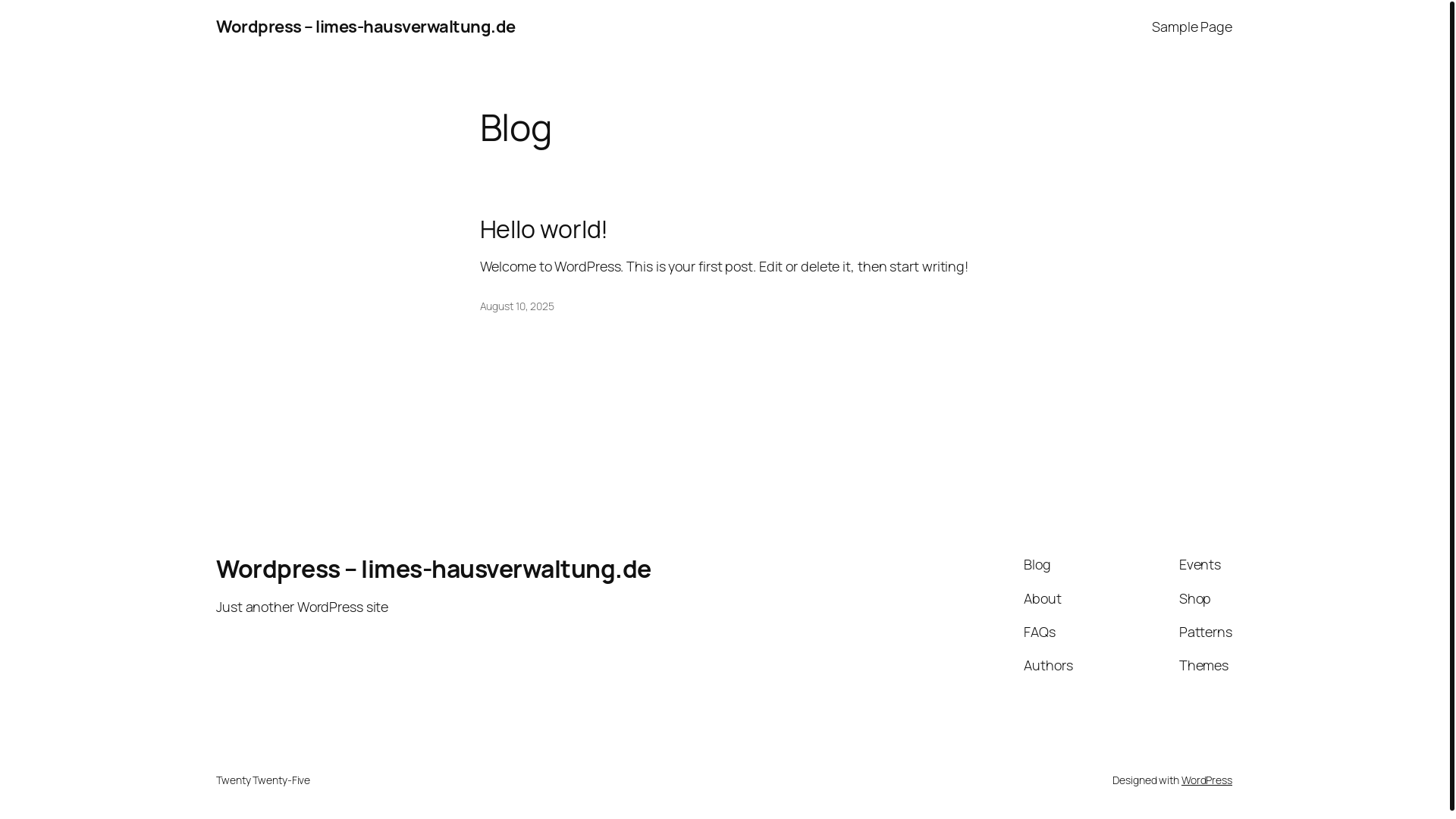 website screenshot of https://limes-hausverwaltung.de/