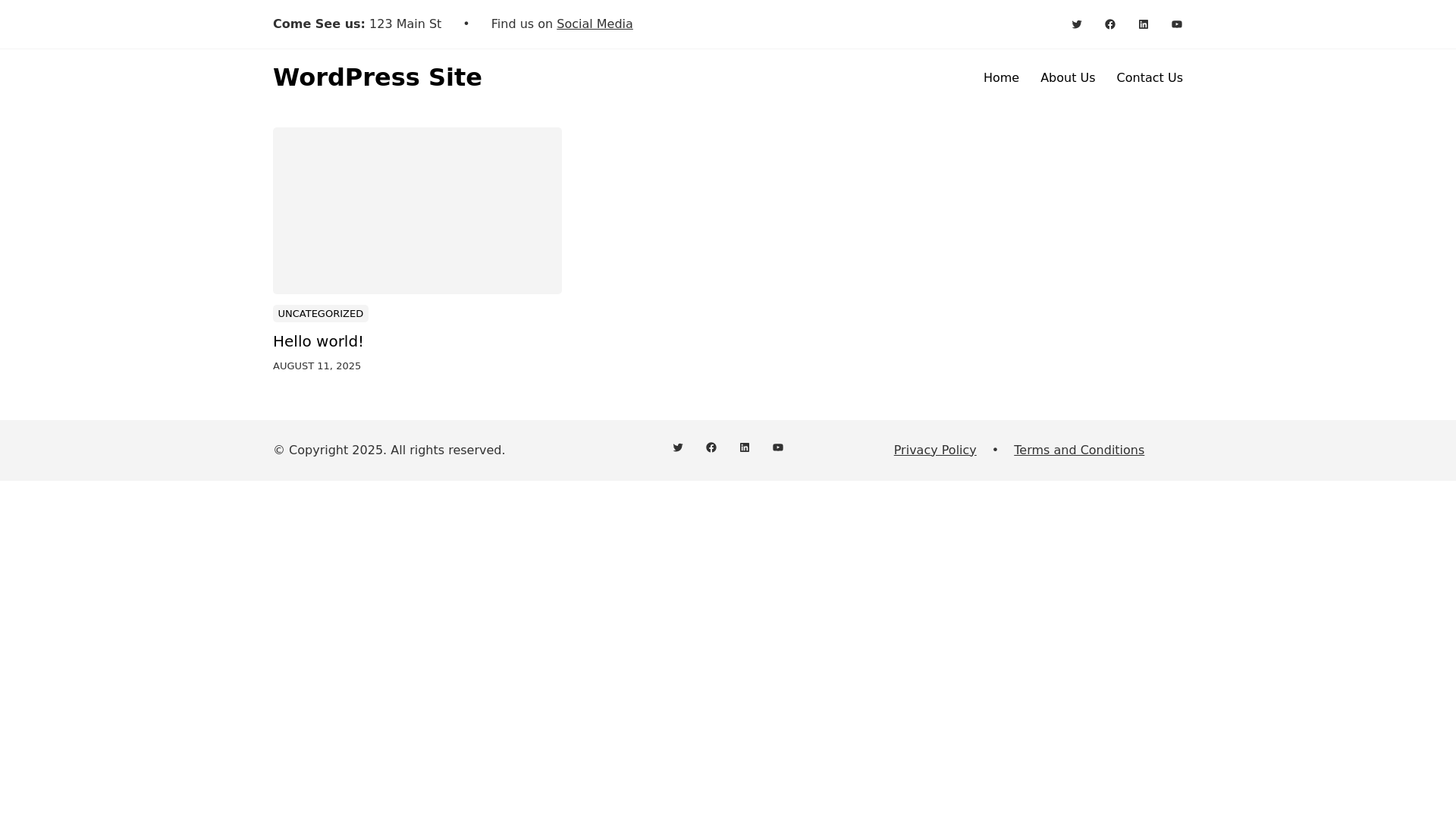 website screenshot of https://mattstestbluehostdomain.com/