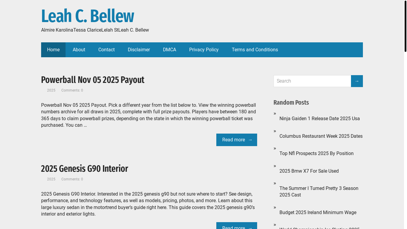 website screenshot of https://leahbellewc.pages.dev/