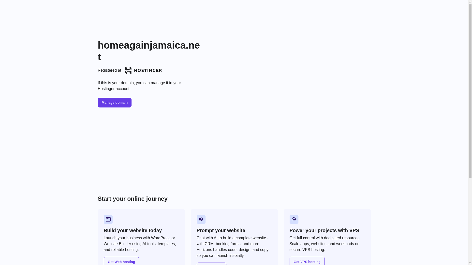 website screenshot of https://homeagainjamaica.net/