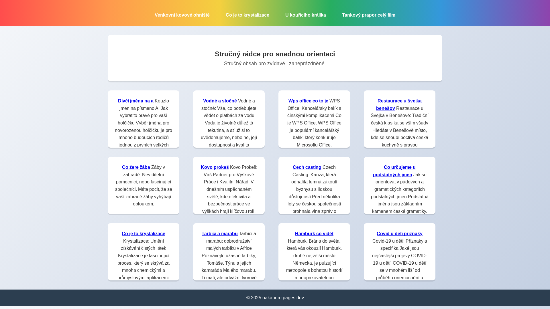 website screenshot of https://oakandro.pages.dev/