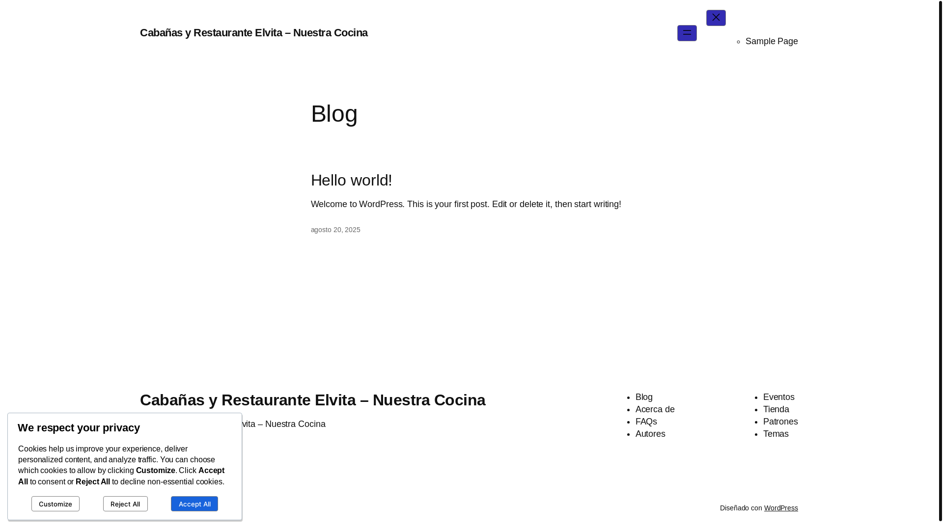 website screenshot of https://vegasdeitata.cl/