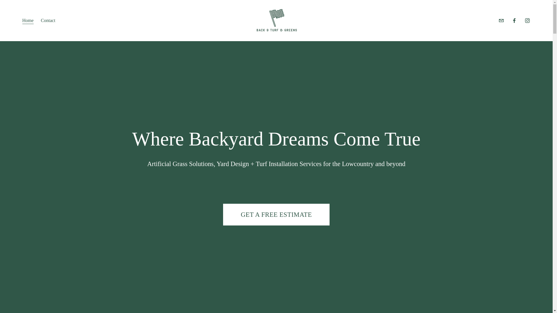 website screenshot of https://oneback9turf.com/