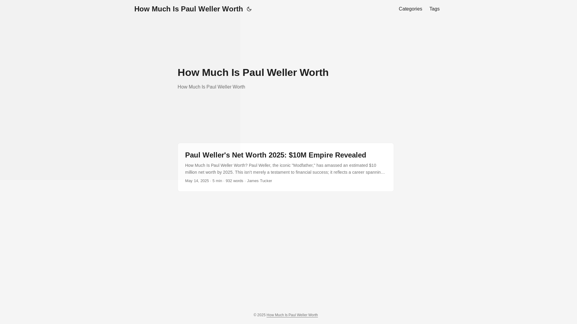 website screenshot of https://how-much-is-paul-weller-worth.pages.dev/