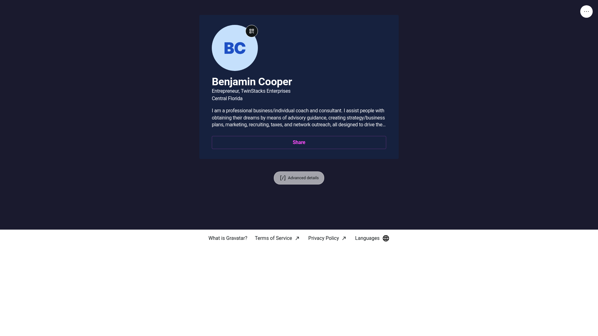 website screenshot of https://twinstacks.pro/