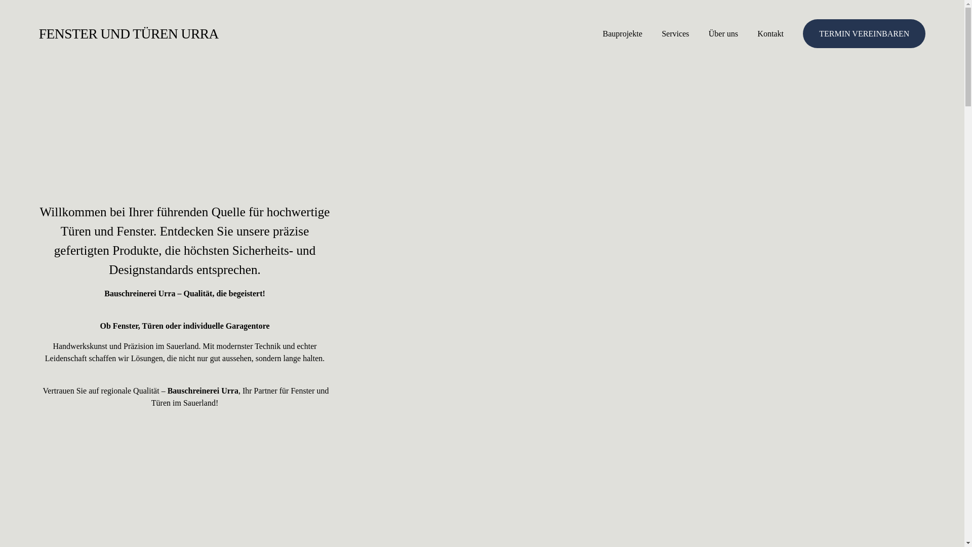 website screenshot of https://urra-fenster.de/