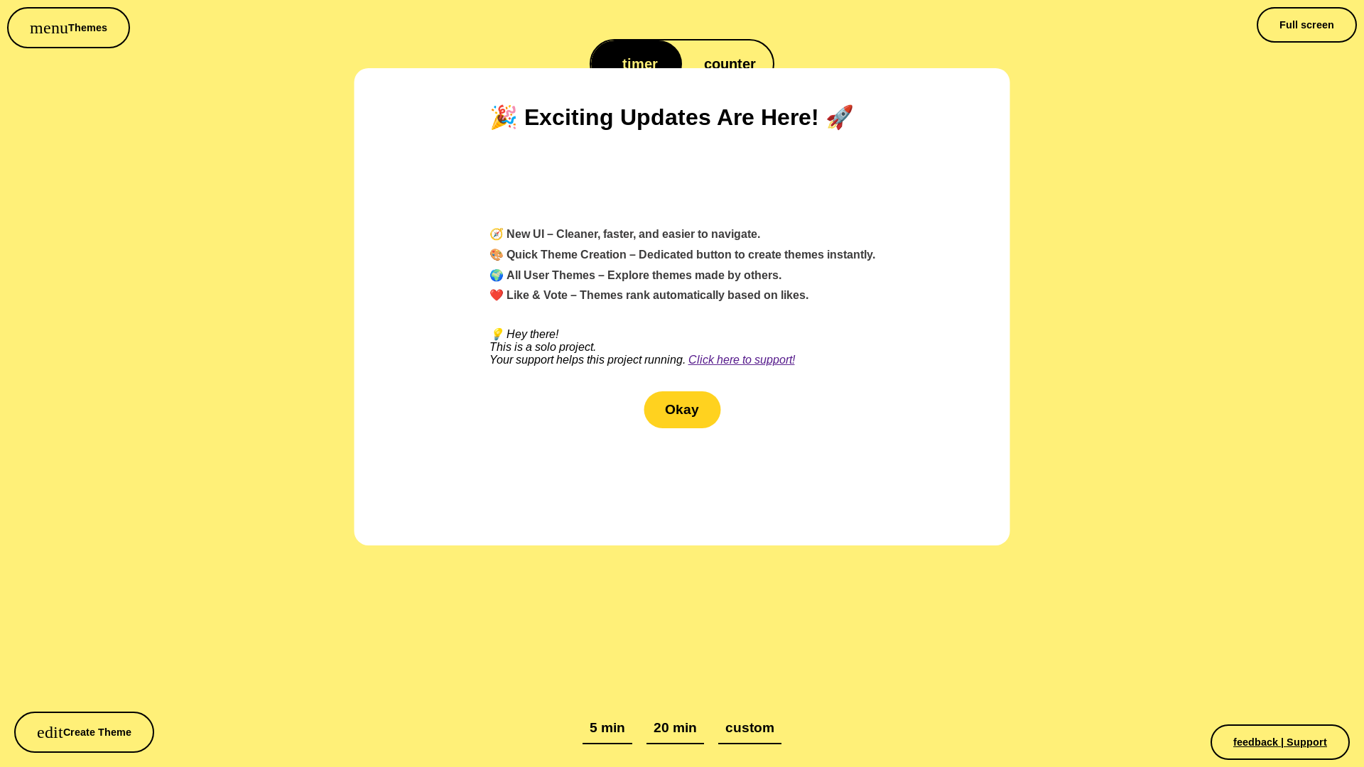 website screenshot of https://simpletimer.space