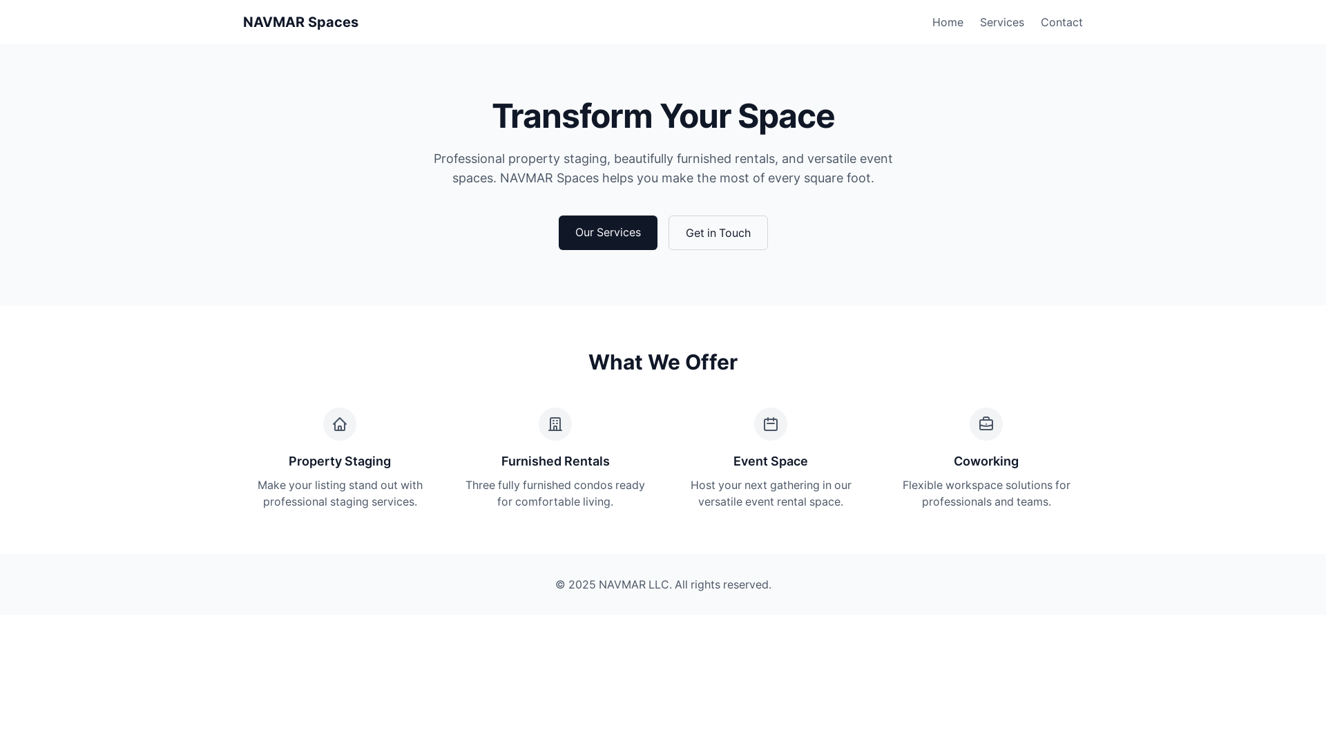 website screenshot of https://navmarspaces.pages.dev/