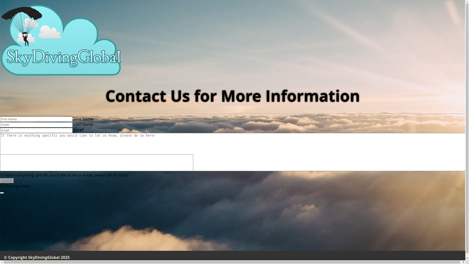 website screenshot of https://skydiving-global.pages.dev/