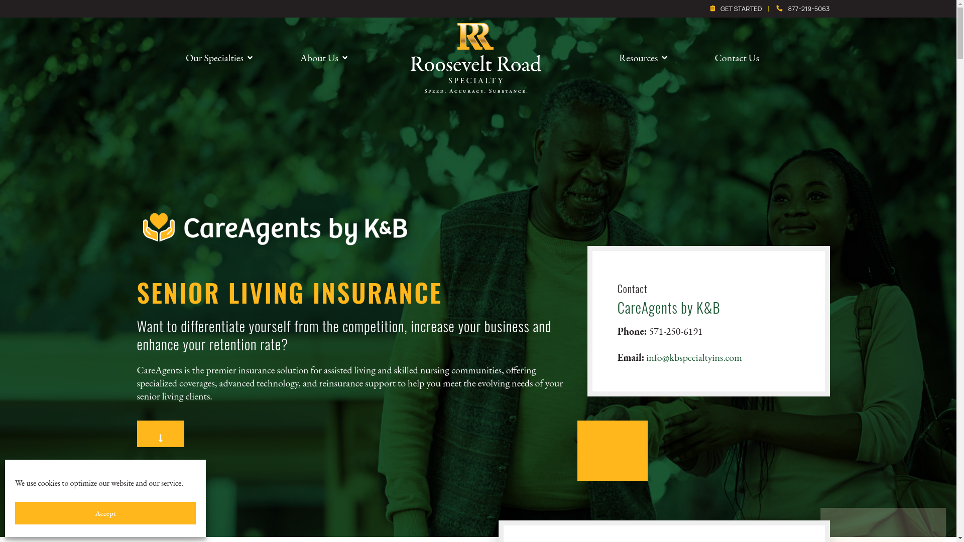 website screenshot of https://meetcareagents.com/