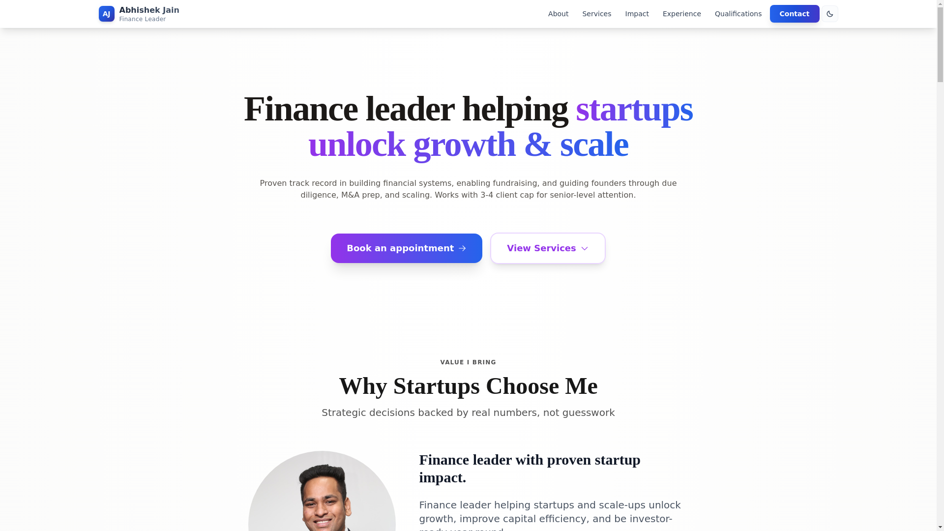 website screenshot of https://abbyjain-com.pages.dev/