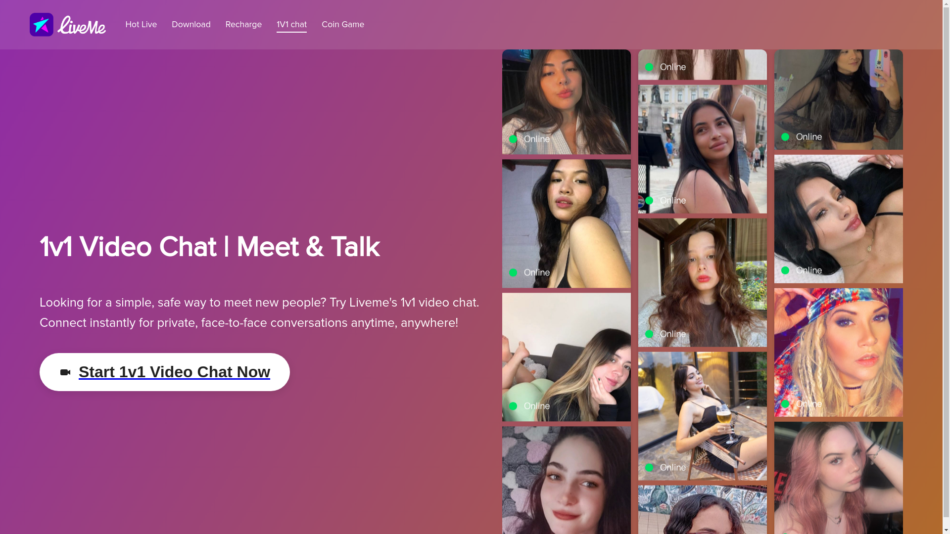 website screenshot of https://1v1chathot.pages.dev/