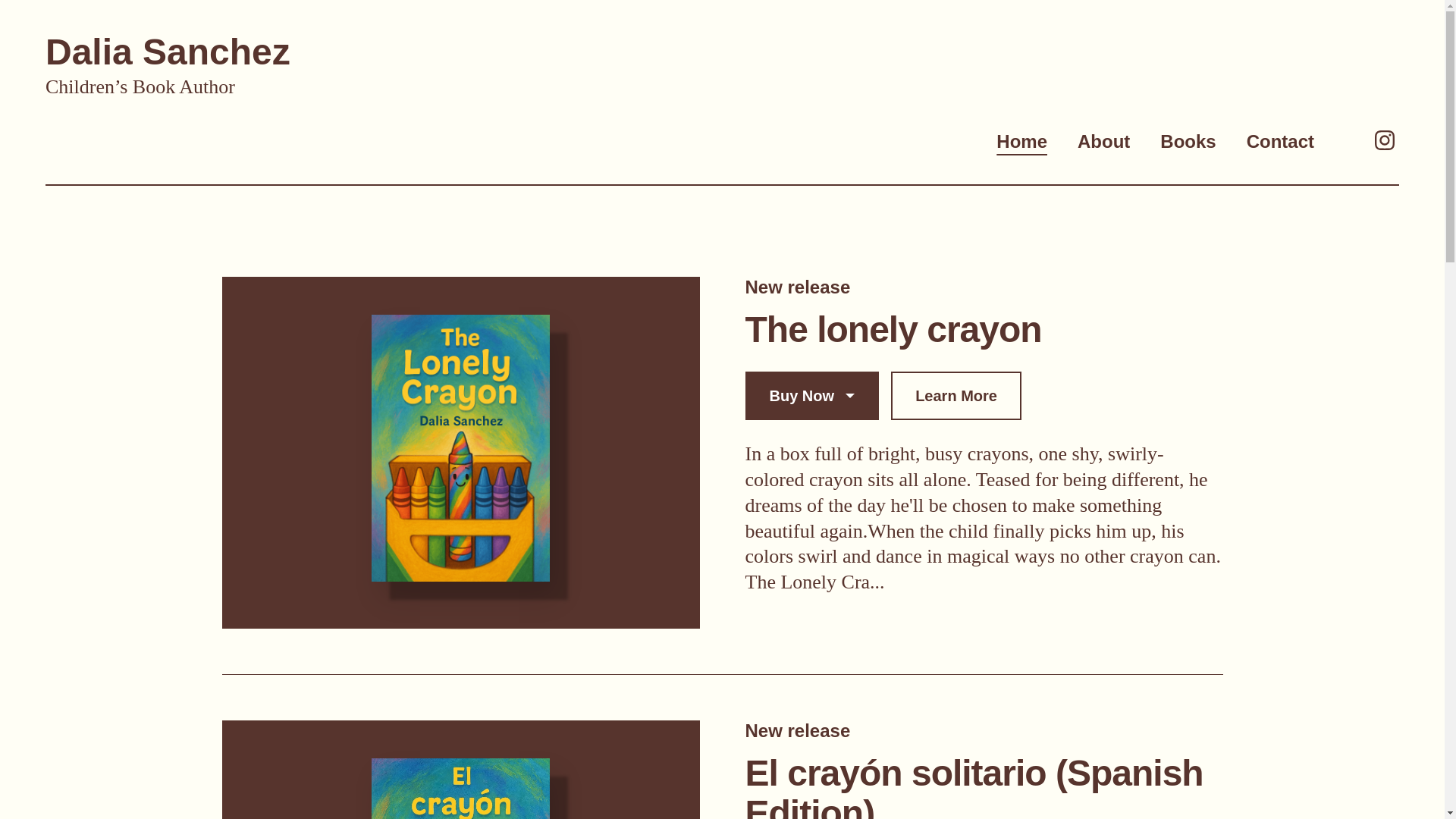 website screenshot of https://daliasanchezbooks.com/