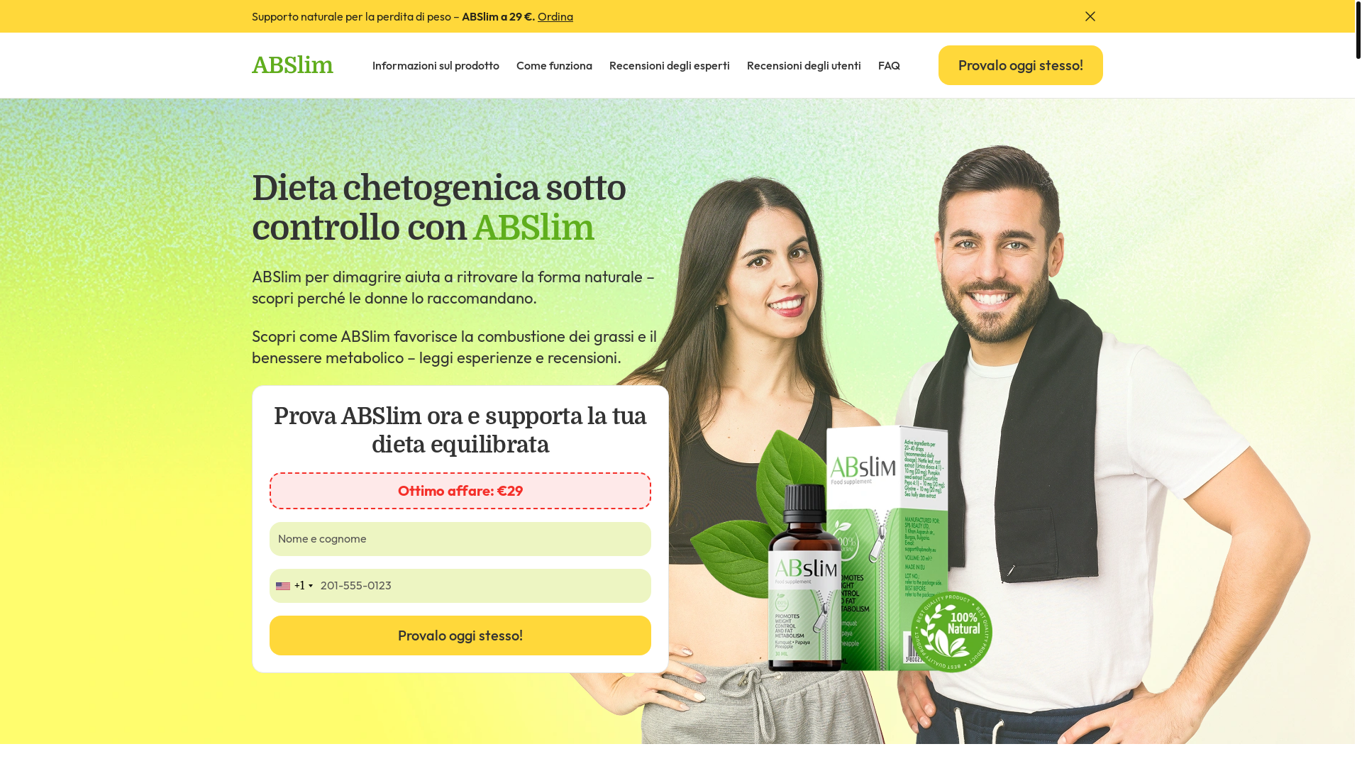 website screenshot of https://metaslim.it/