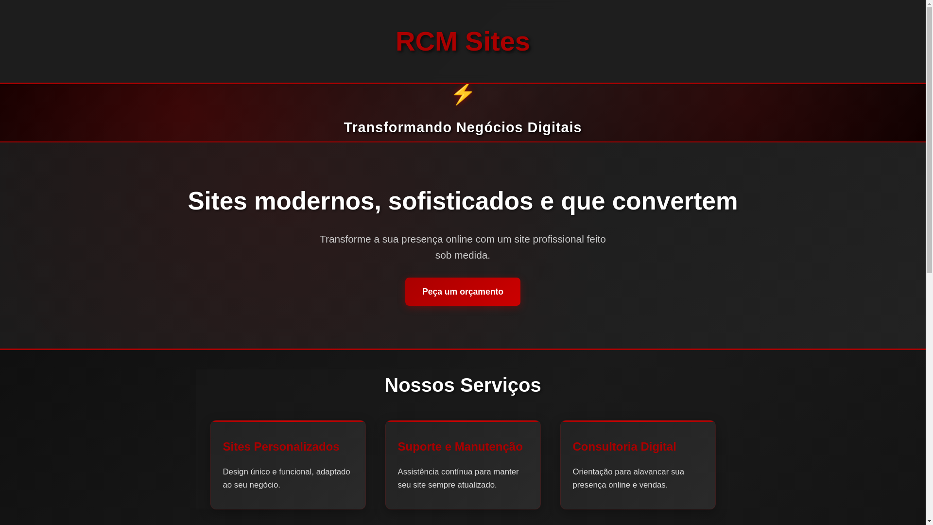 website screenshot of https://rcmsites.pt/