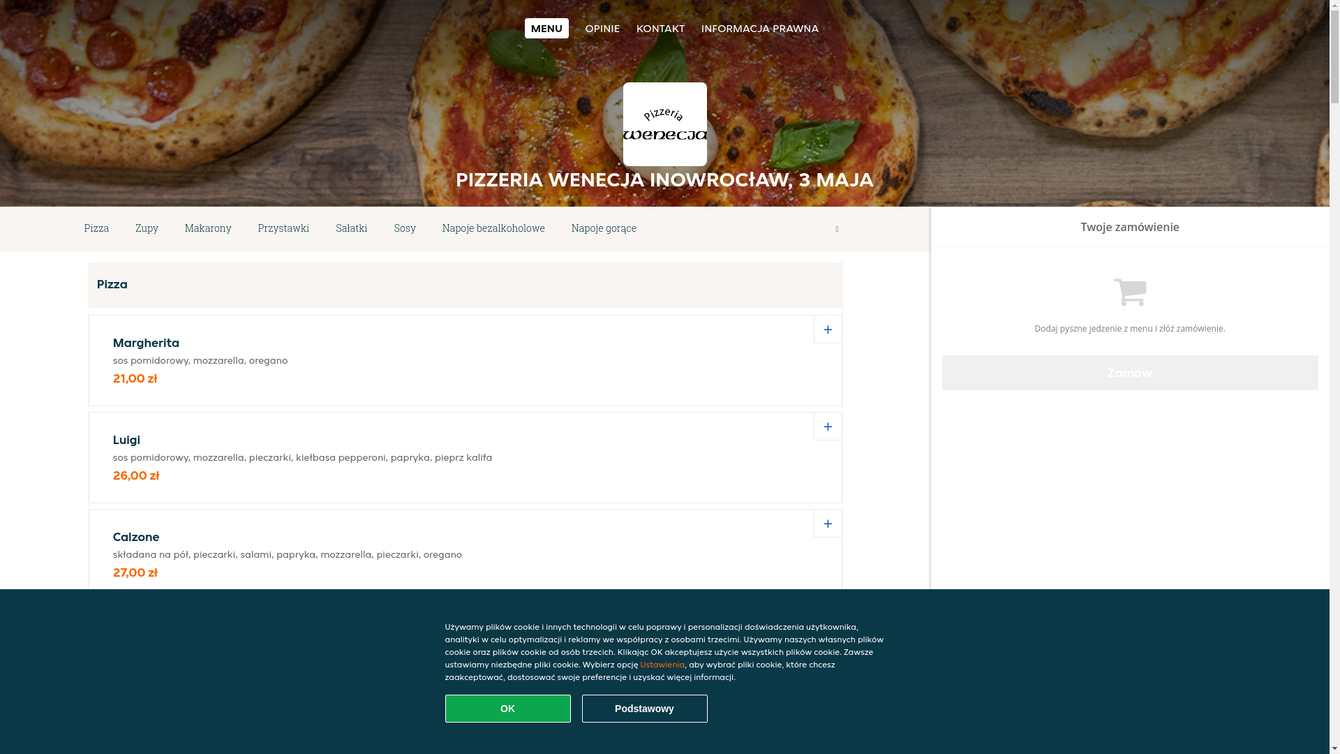 website screenshot of https://pizzeria-wenecja-inowroclaw.pl/