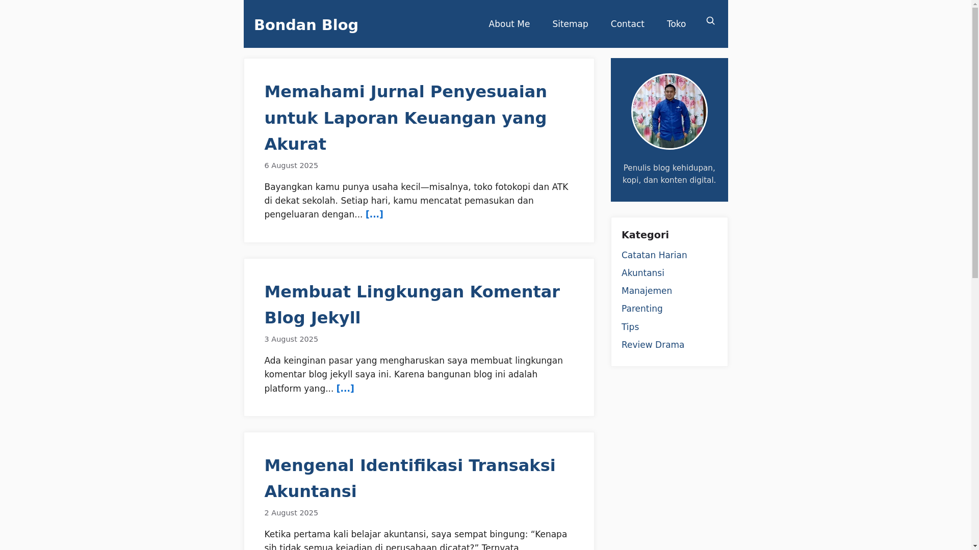 website screenshot of https://bondan-blog.pages.dev/